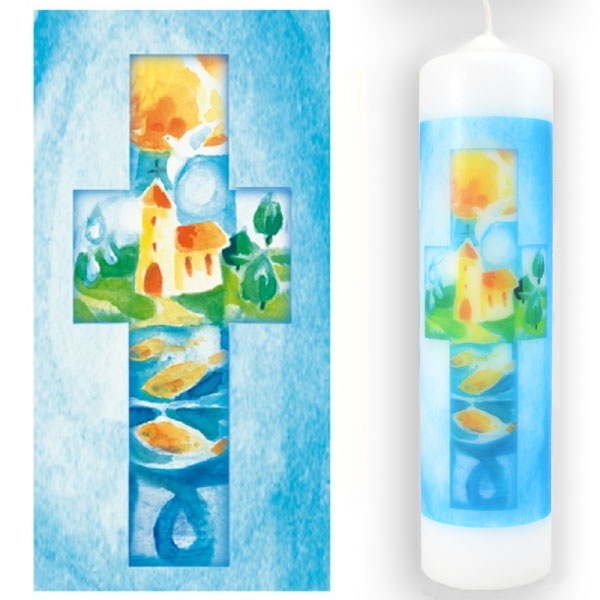 Baptism Candle “Symbols”