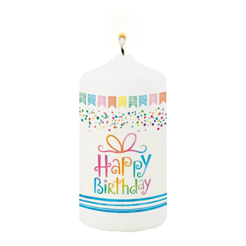 Kerze zum Geburtstag – Happy Birthday