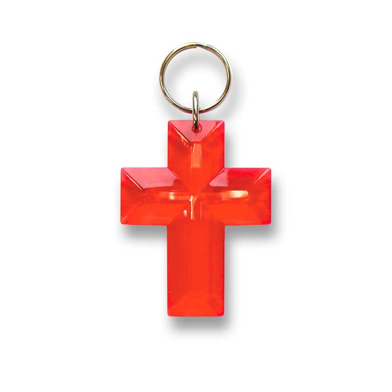 Schlüsselanhänger - Kreuz rot