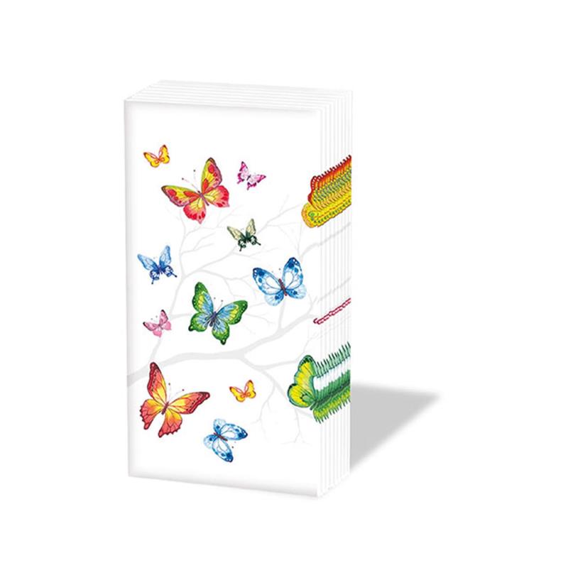 Handkerchiefs "colourful butterflies"
