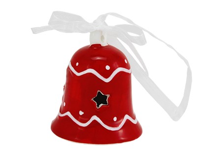 Star Bell Cermaic in Red