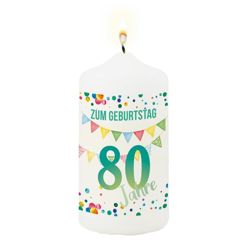 Kerze zum Geburtstag – 80 Jahre