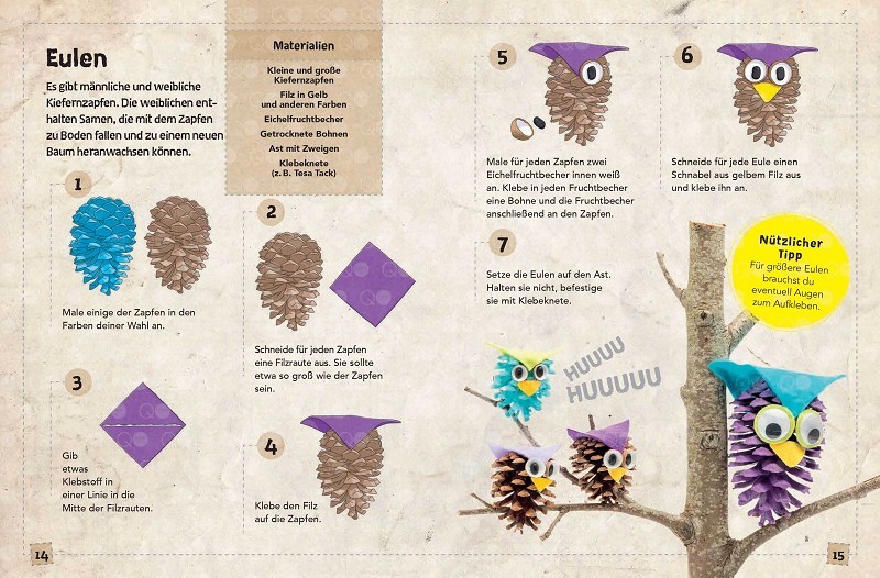 Das Naturbastelbuch für Kinder. 41 Projekte zum Basteln mit