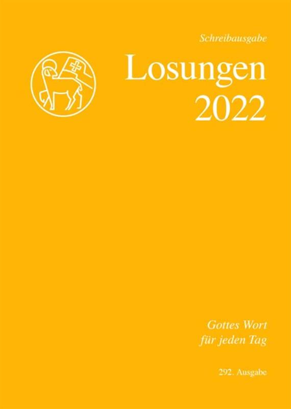 Die Losungen 2022 Schweiz - Schreibausgabe