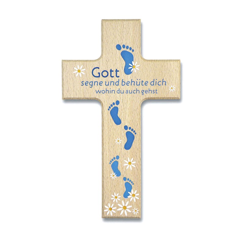 Holzkreuz - Gott segne und behüte dich