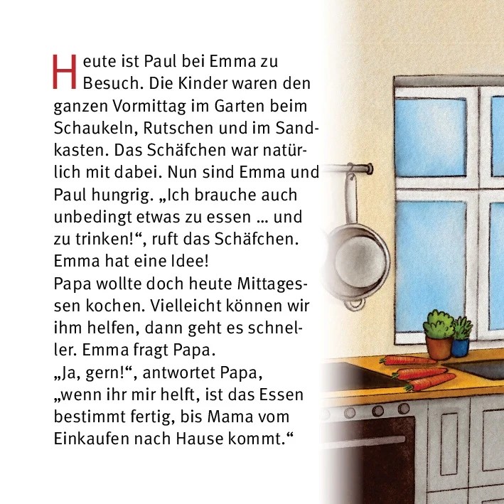 Kochen mit Emma und Paul. Mini-Bilderbuch.
