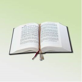 Ev. Gesangbuch klein, Weißschnitt, Kunstleder, schwarz