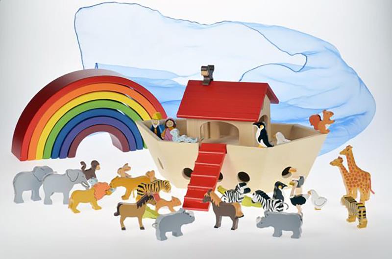 Arche Noah mit Tieren