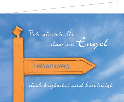 Speckstein Engel mit Karte
