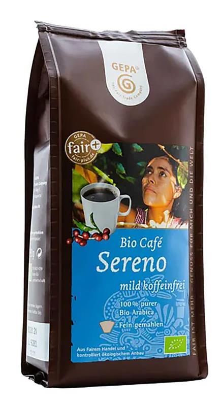 Bio Café Sereno, entkoffeiniert, gemahlen, 250 g
