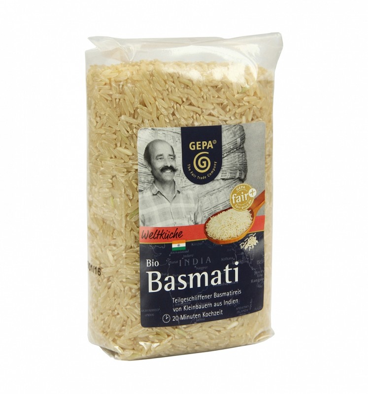 Bio Basmati Reis teilgeschliffen, 500 g
