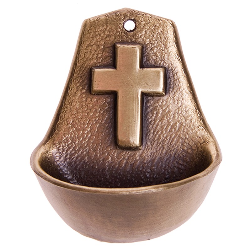Holy Water Basin “Cross” Gold