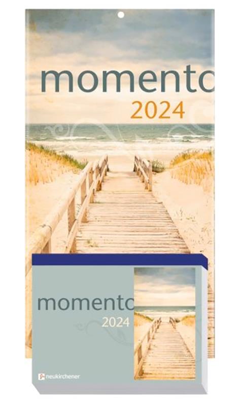 momento 2024 - Abreißkalender mit Rückwand und Aufstellfuß