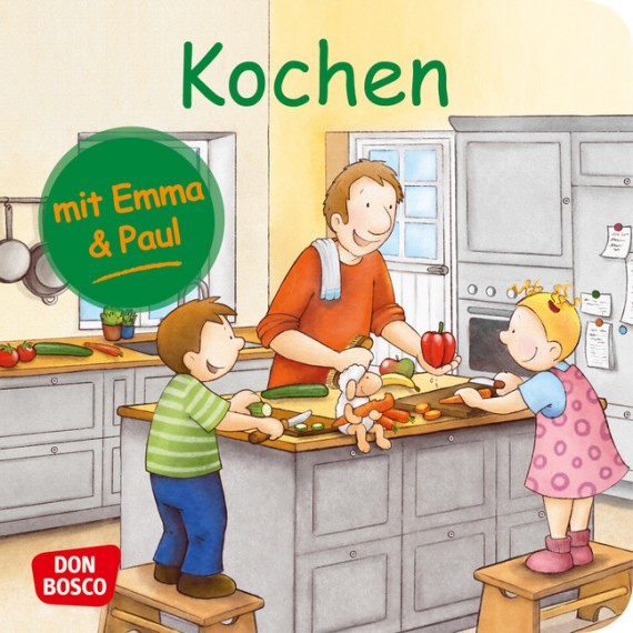 Kochen mit Emma und Paul. Mini-Bilderbuch.