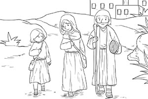 Jesus mit seinen Eltern