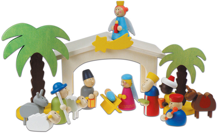 Nativity Scene made of Wood