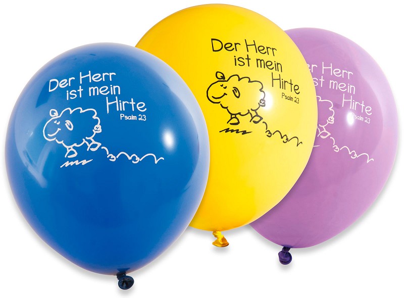 Luftballons - Der Herr ist mein Hirte 10er Packung