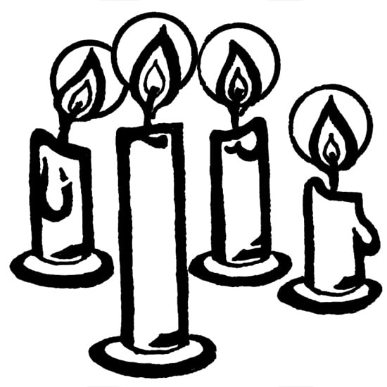 Symbol der Adventskranz-Kerzen