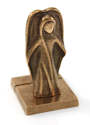 Engel Kartenhalter aus Bronze