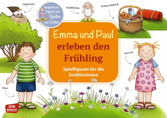 Emma und Paul erleben den Frühling, für die Erzählschiene