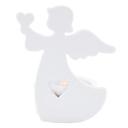 Angel with LED Tea Light