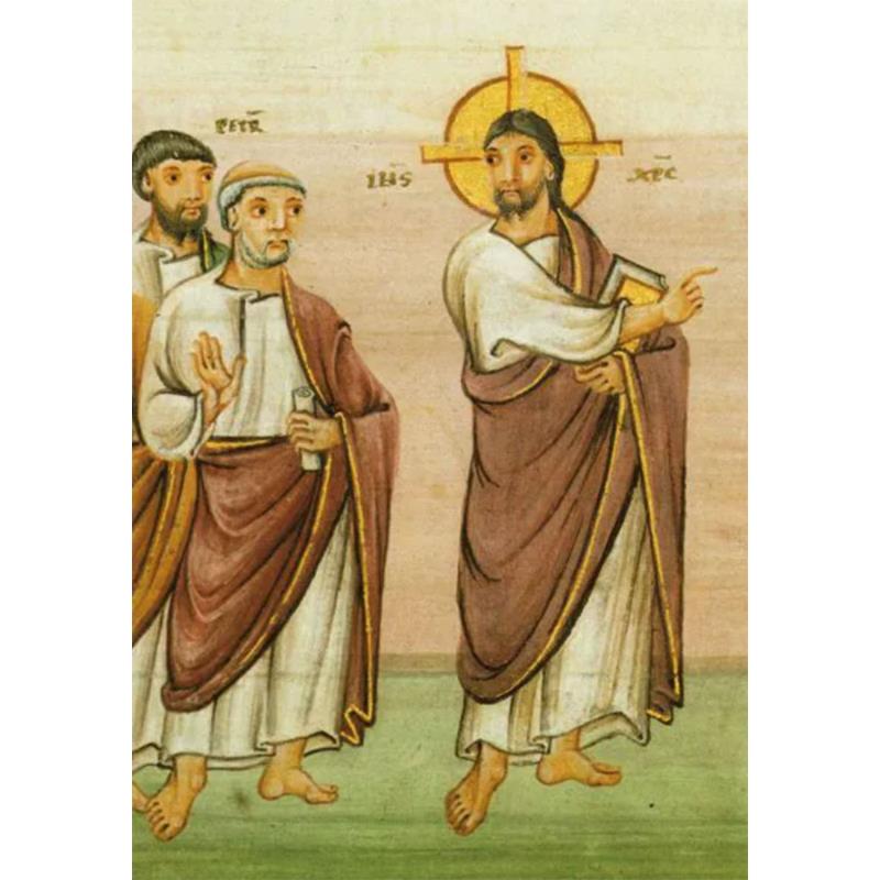 Klappkarte - Christus und Apostel