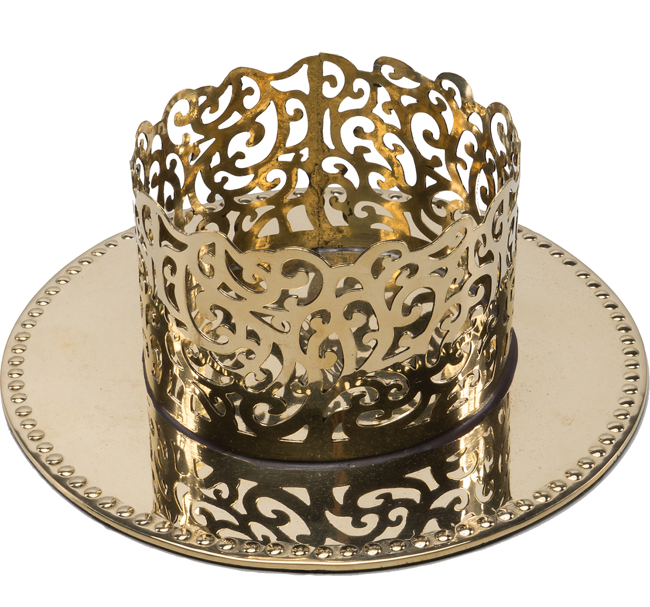 Candle Holder made of Brass Fine Ornamentation