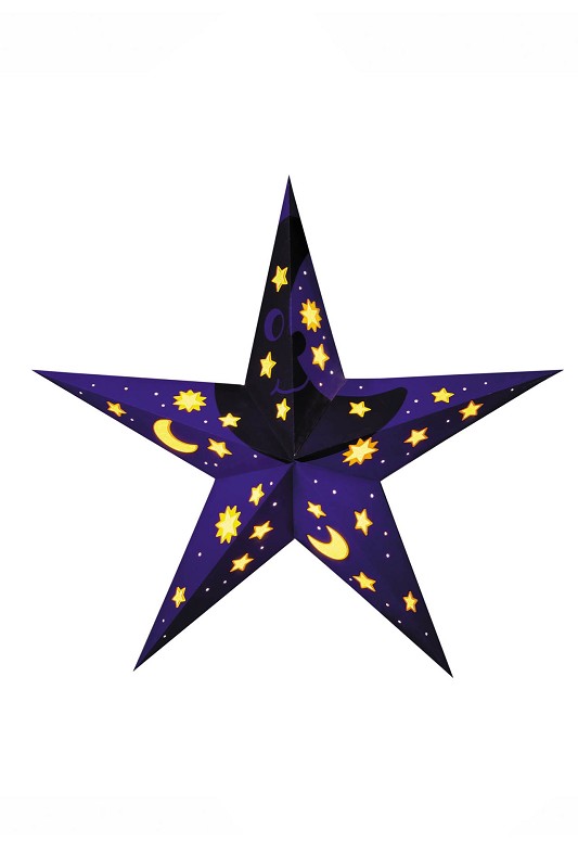 Decorative Folding Star "Happy Moon" M