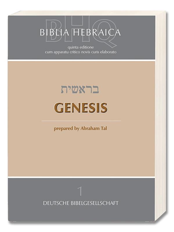 Biblia Hebraica Quinta (BHQ) Genesis