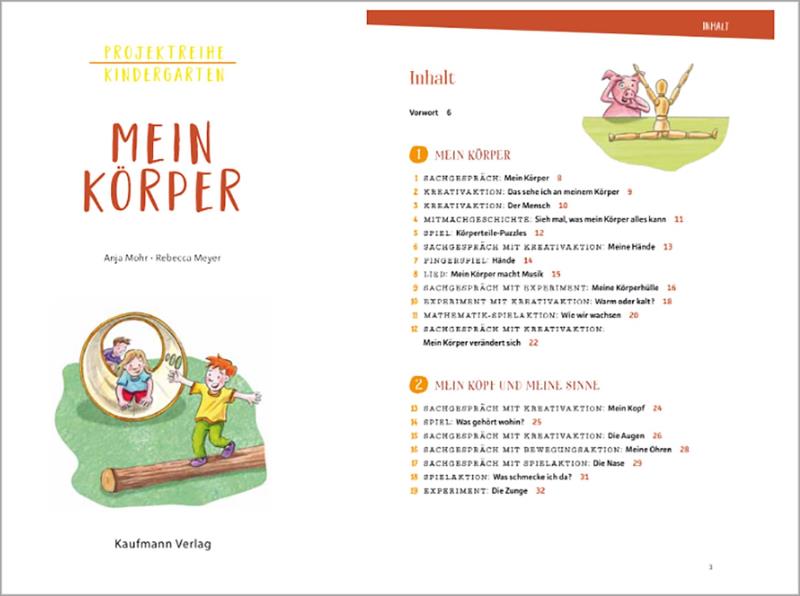 Projektreihe Kindergarten - Mein Körper