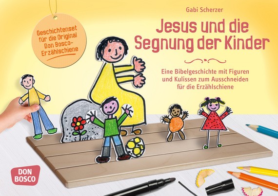 Jesus und die Segnung der Kinder, für die Erzählschiene