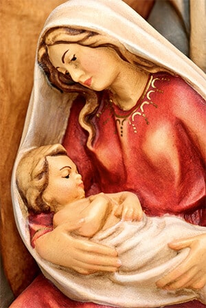 Maria mit Jesuskind - Krippenfiguren