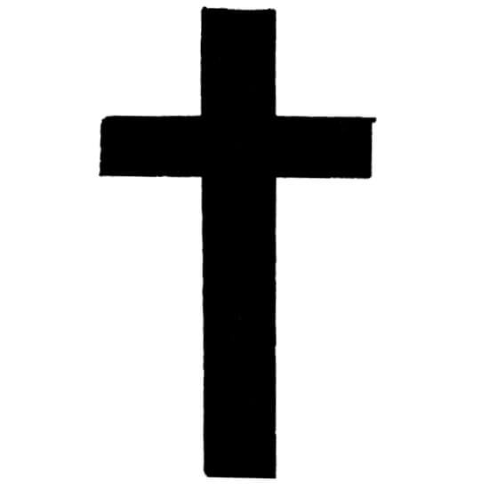 Kreuz (Symbol für den Ewigkeitssonntag)