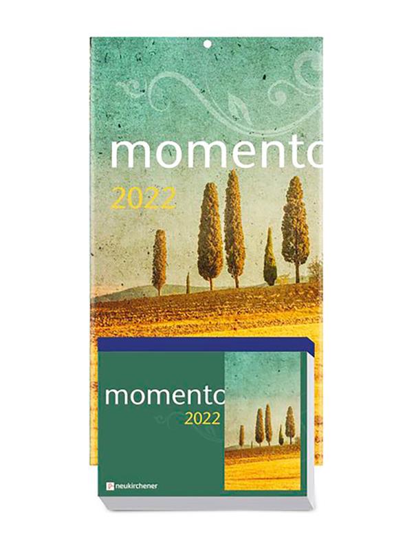 momento 2022 - Abreißkalender mit Rückwand und Aufstellfuß