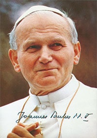 Foto von Papst Johannes Paul II