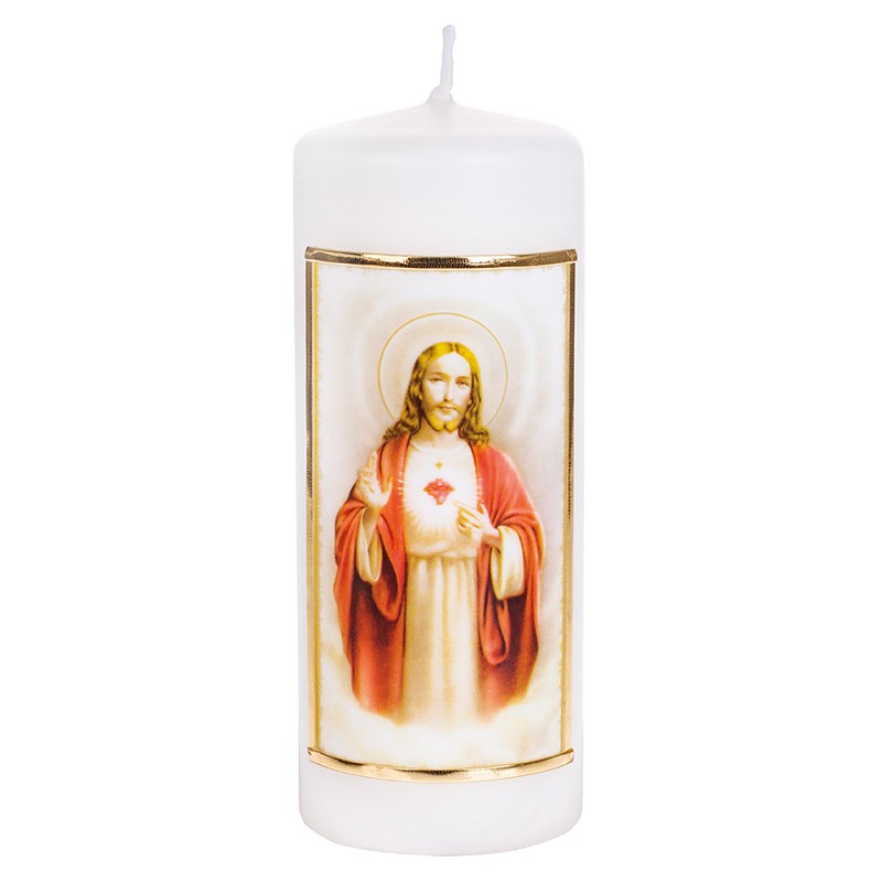 Motif Candle 'Heart of Jesus'