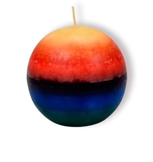 Rainbow Candle – Ball 7 cm