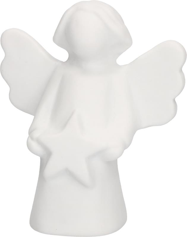 Porzellan-Figur "Engel mit Stern"
