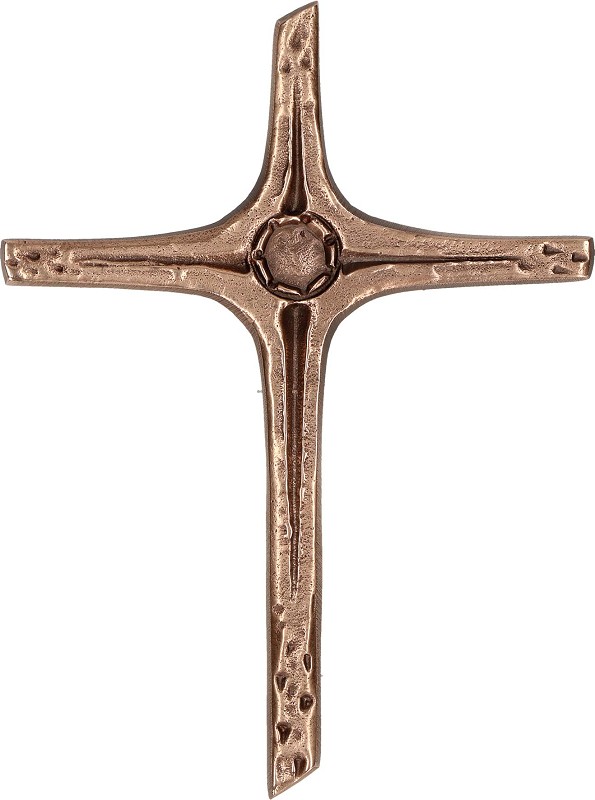 Bronzekreuz - Jesus ist in unserer Mitte