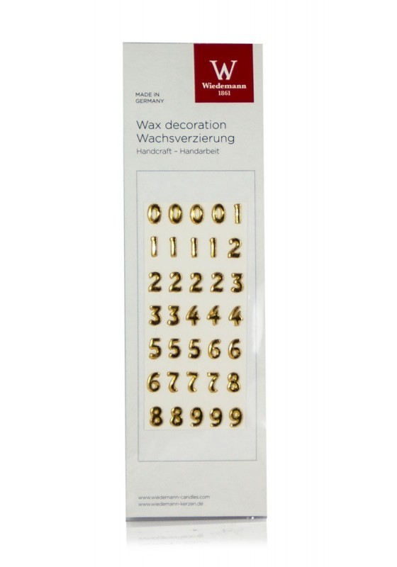 Zahlen-Set 0-9 "BASIC" gold