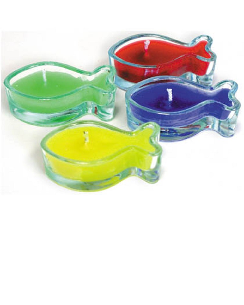 Glass Fish Candles Small