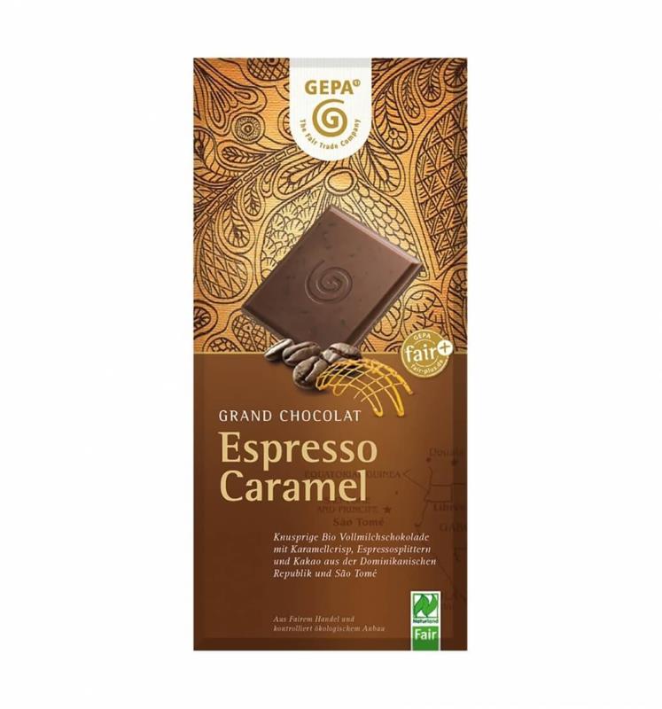 Bio Schokolade Espresso Caramel