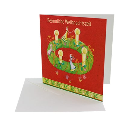 Weihnachtskarte - Besinnliche Weihnachtszeit inkl. Umschlag