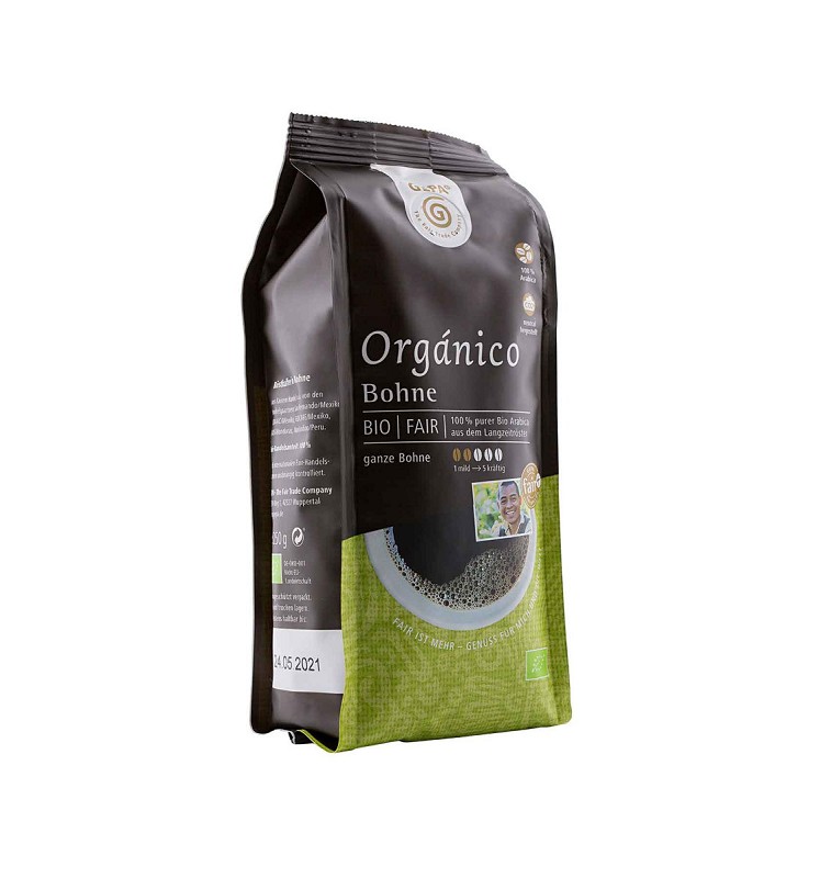 Bio Café Orgánico, ganze Bohnen 250 g