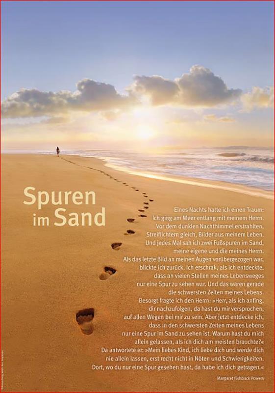Poster A3 "Spuren im Sand"