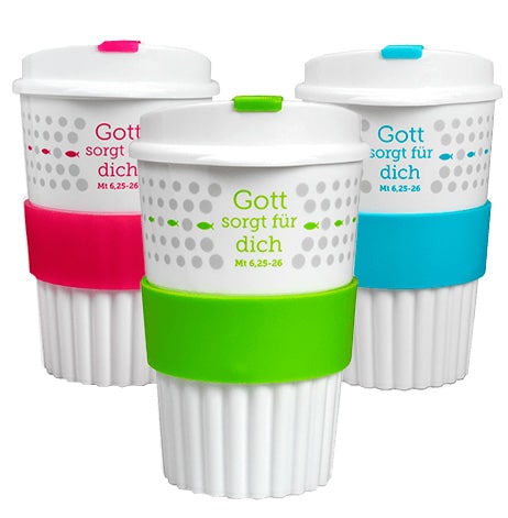 Kaffee-to-go-Becher - Grün