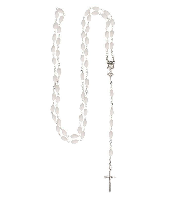Rosary with glass beads 55 cm