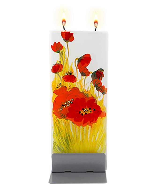 Flat Candle “Poppies”