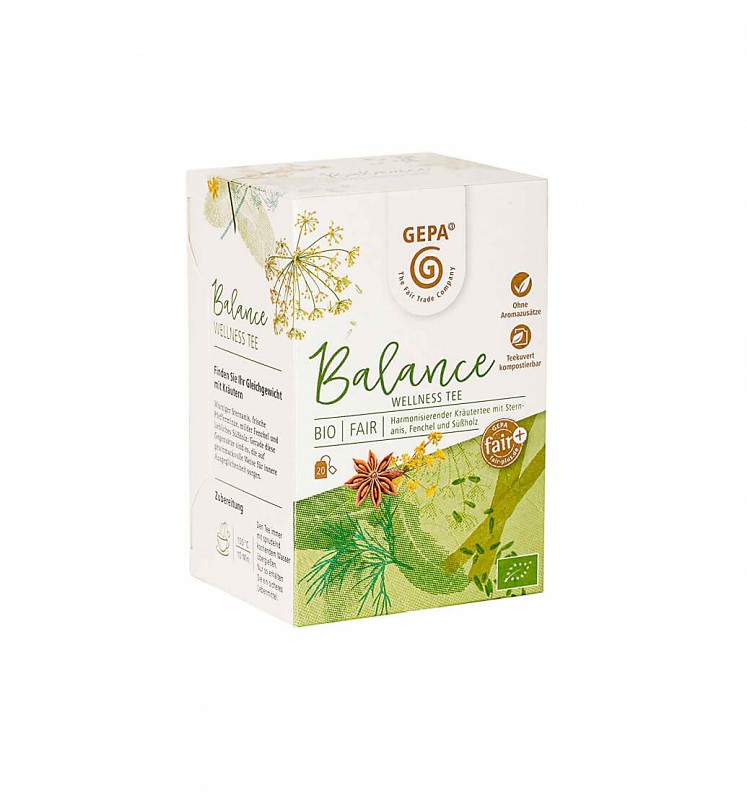 Bio Kräuter-Gewürz-Tee Balance, 20 x 1,5 g