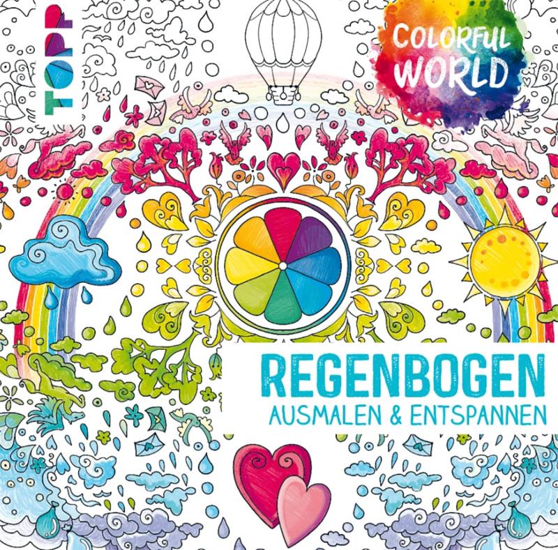Colorful World - Regenbogen Malbuch